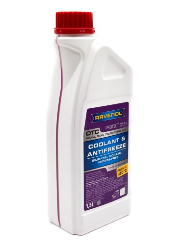 Антифриз RAVENOL OTC Organic Techn.Coolant Premix -40C (готовый) Лила 1.5л 4014835755512 