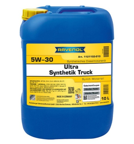 Ravenol Ultra Synthetik Truck 5W-30 (10л) 4014835847347