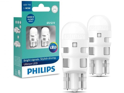 PHILIPS 11961ULWX2 LED Vision Автолампа светодиодная 12V WB T10 LED 0.62W 6000K 2шт. блистер