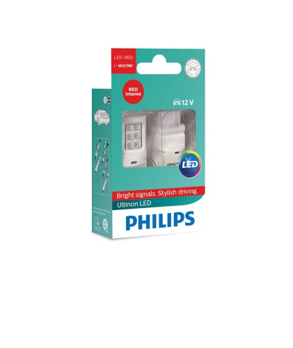 PHILIPS 11066ULRX2 Лампа светодиодная W21/5 LED ULR 12V X2