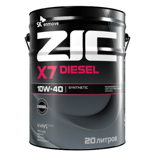 ZIC X7 DIESEL 10w40 CI-4 (20л) 192607