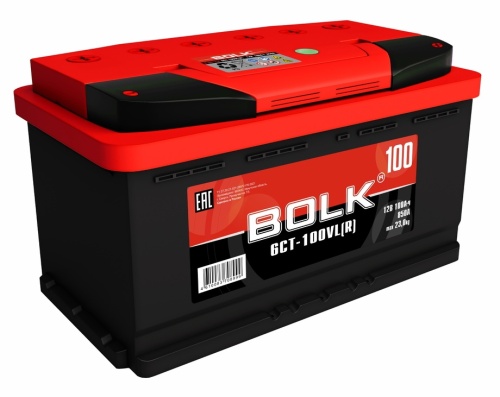 BOLK Аккумулятор Standart 100 А/ч обратная R+ 353x175x190 EN850 А РОССИЯ B1003R