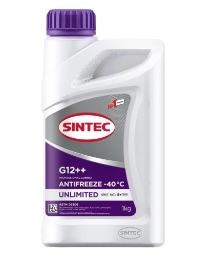 Антифриз Sintec UNLIMITED G12++ фиолетовый (1л) 801502
