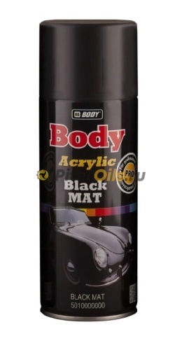 BODY Краска акриловая (черная матовая) аэрозоль (0,4л) 5000000000