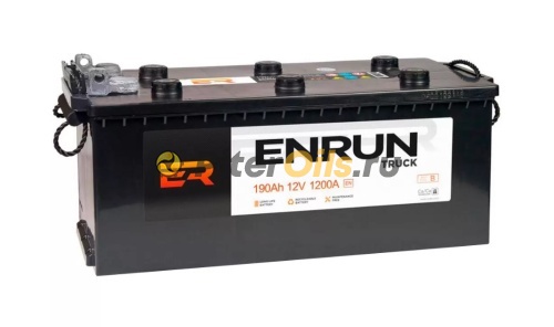 Аккумулятор ENRUN Truck 190 А/ч R+ (4) 510x218x225 EN 1200А 	EST1904RT