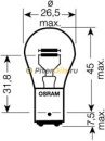 Osram 7537 Лампа P21/5W 24V BAY15d