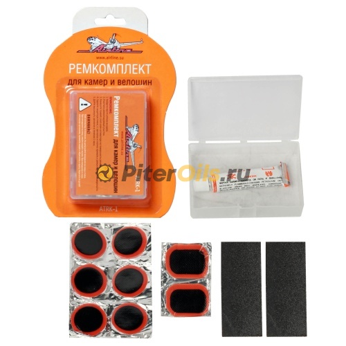 AIRLINE Ремкомплект для ремонтак камер и вело шин в кейсе ATRK1