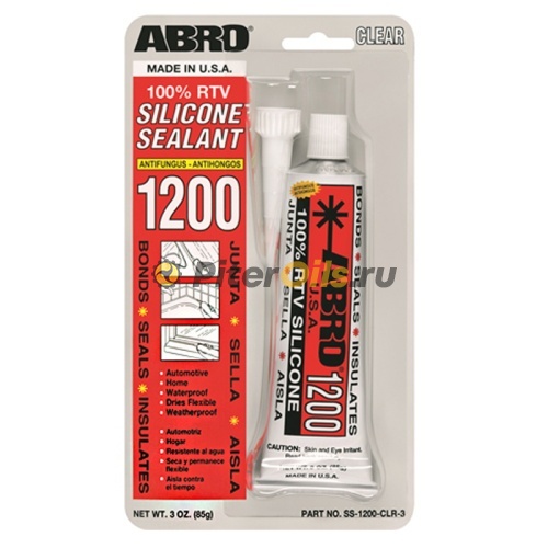 ABRO Герметик силиконовый  прозрачный 85г SS200LR3