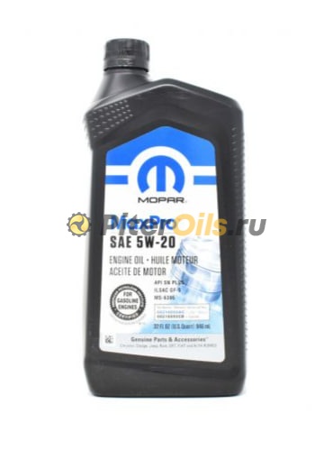 MOPAR MaxPro SAE 5W-20 SP (0,946л) 68518202AA