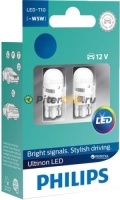 Philips Ultinon LED Автолампа светодиодная 12V T10 0.62W 4000K 2шт. 11961ULW4X2(Снят с производства)