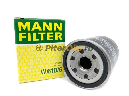 Фильтр масляный MANN W610/6 (OC196, OP575, 15400PLMA02)