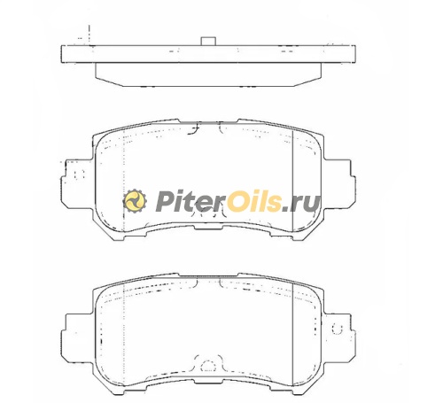 SANGSIN BRAKE Колодки тормозные задние SP1672 (GDB3539) MAZDA CX-3 DK, CX-5 KE