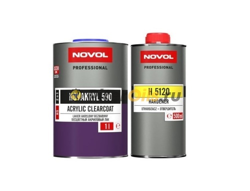 NOVOL Лак акриловый NOVAKRYL HS 590 2+1 (1л) 38091 