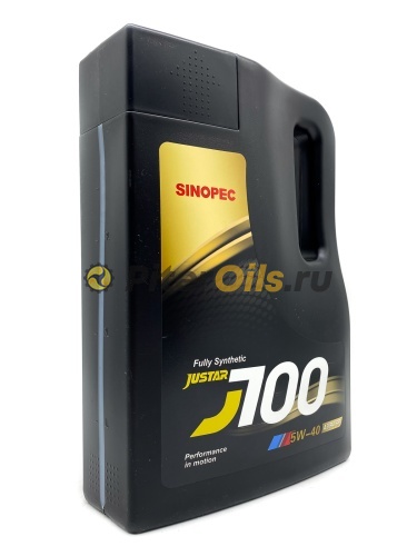 Sinopec JUSTAR J700 A3/B4 5W-40 Engine Oil 4л 0609100063010005 Масло синтетическое