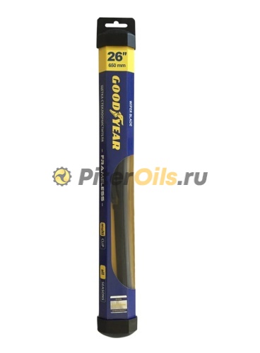 Бескаркасная щетка стеклоочистителя Goodyear FRAMELESS 26"/65 cm всесезонная, MULTICLIP GY000426
