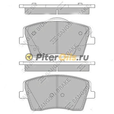 SANGSIN BRAKE Колодки тормозные передние SP4357 (P86031) VOLVO XC40 12.18-/ GEELY Tugella 11.19-