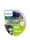 PHILIPS Лампа Longerlife Eco Vision 12V H4 60/55W 2 шт. 12342LLECOS2