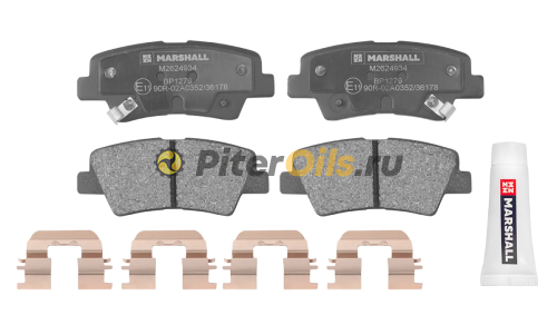 Marshall Тормозные колодки дисковые задние Hyundai Solaris I 10-, Hyundai Elantra IV 06, M2624934