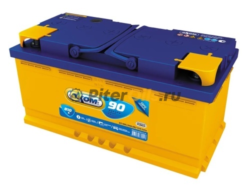 Аккумулятор АКОМ 90Ah/810 лев.+ 352x175x190 4607034730062
