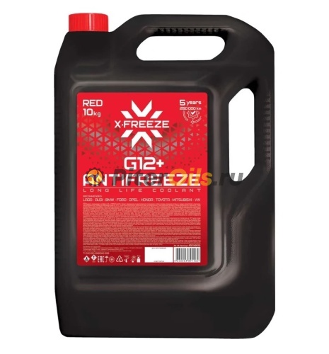 Антифриз X-Freeze Red G12+ красный (10кг) 430140010