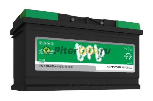 Аккумулятор TOPLA AGM Stop Go 95Ah 850A об. пол (- +) 353x175x190