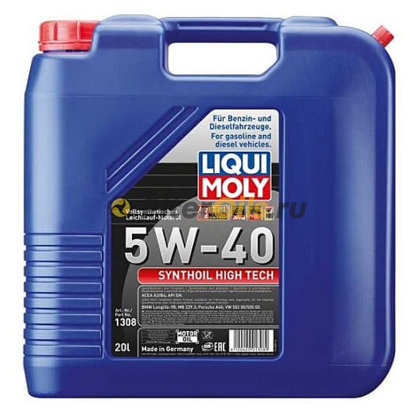 LIQUI MOLY Synthoil High Tech 5w40 (20л) 1308