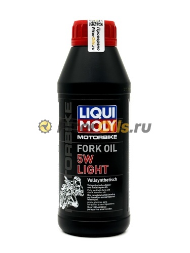 LIQUI MOLY Синтетическое масло для вилок и амортизаторов Motorbike Fork Oil Light 5W 0,5л 1523