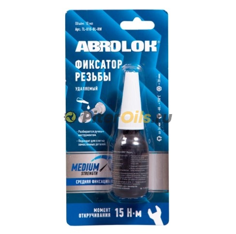 ABRO Фиксатор резьбы удаляемый синий 10мл TL010BLRW