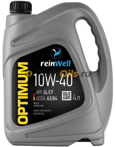 ReinWell 10W-40 A3/B4 4л 4958