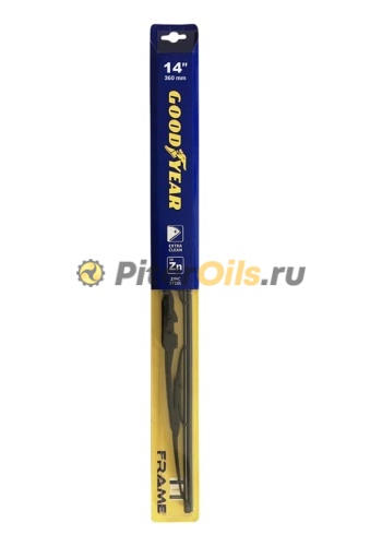 Goodyear FRAME 14"/36 cm Каркасная щетка стеклоочистителя всесезонная, 3 переходника GY000314