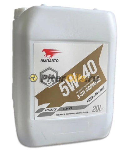 ВМПАВТО Motive 5w40 (С3, SN/CF) (20л) 9236