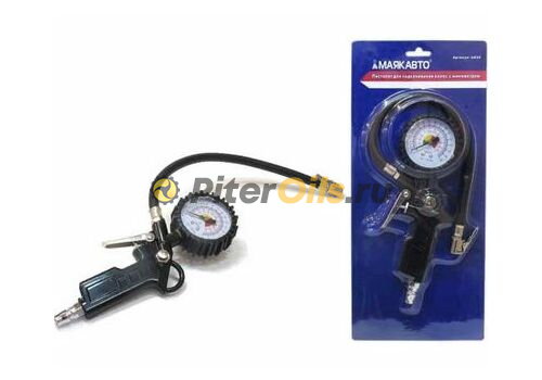 МАЯКАВТО Пистолет для накачивания шин с манометром m030