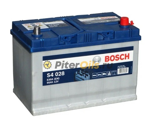 Аккумулятор BOSCH Silver S4 Asia 028 95Ah 830A 306x173x225 (- + )