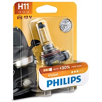 12362PRB1 PHILIPS Лампа галогеновая H11 Vision +30% 12V 55W PGJ19-2B1