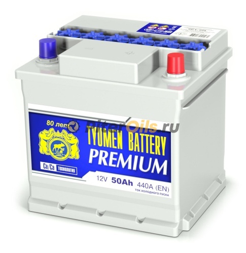 Аккумулятор Tyumen Battery PREMIUM 50Ah 440A об.пол. (- +) 513х189х230