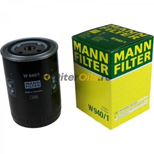 Фильтр масляный MANN W940/1 (Fleetguard HF6351)