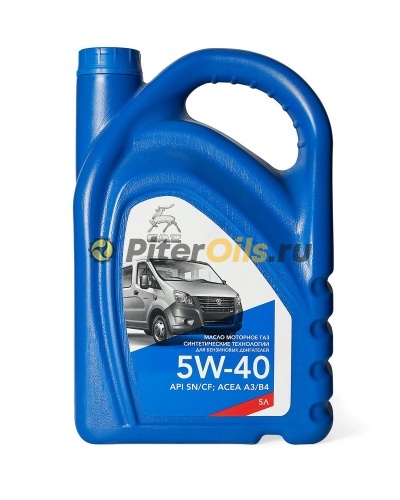 ГАЗ-ОРИГИНАЛ 5w40 A3/B3 A3/B4 SM/SL/SN (5л) арт.ГАЗ 5W40 К.5Л 