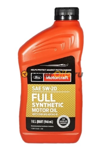 FORD MOTORCRAFT XO SAE 5W-20 FULL SYNTHETIC MOTOR OIL (0,946л) XO5W20Q1FS
