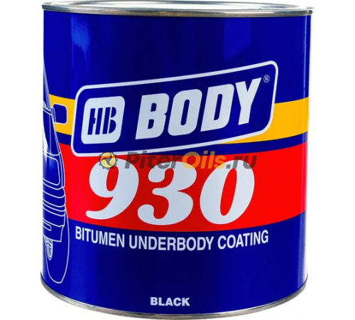 BODY 930 Антигравий черный шумопоглощающий Жидкий локер (2,5кг) 9300200003