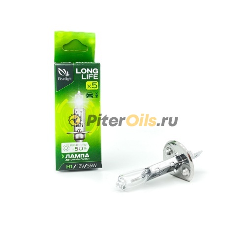 ClearLight Лампа 12V H1 55W P14,5s LongLife картон MLH1LL