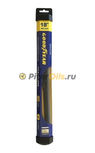 Бескаркасная щетка стеклоочистителя Goodyear FRAMELESS 18"/45 cm всесезонная, MULTICLIP GY000418
