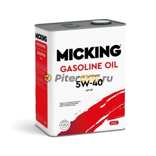 Micking Gasoline Oil MG1 API SP 5w40 (4л) M2134