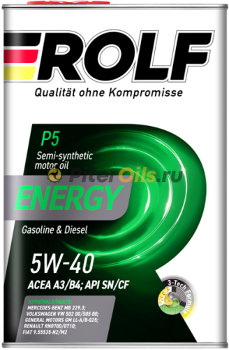 ROLF Energy 5w40 SN/CF (4л) 102159
