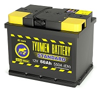 Аккумулятор Tyumen Battery STANDARD 60Ah 550A об. пол. (- +) 242х175х190 6CT-60LR 6530