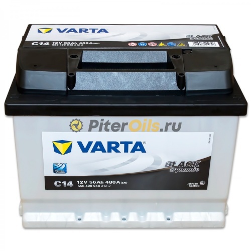 Аккумулятор VARTA Black Dynamic 56 А/ч 480A 242x175x190 C14 (- +) 556 400 048