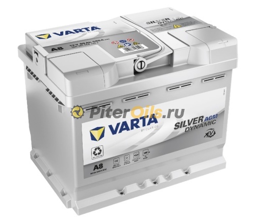 Аккумулятор VARTA SILVER DYNAMIC AGM 12V 60Ah 680A 242x175x190 17,5kg  (- +) 560901068