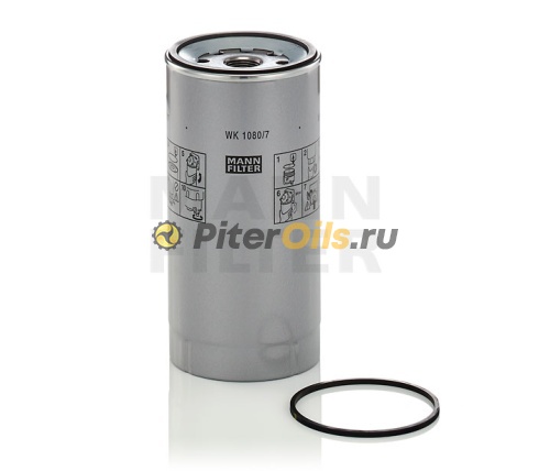 Фильтр топливный MANN WK1080/7x MAN F2000 D2840LF21, MB Actros MP2,3,4,5 OM541LA/ OM542LA/ OM501LA