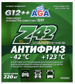 AGA-Z42 Антифриз -42С G12++ зеленый 220кг AGA065Z 