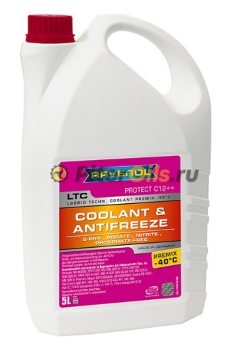 Антифриз RAVENOL LTC Protect C12++ Premix -40C (готовый) (5л) 1410126-005-01-999