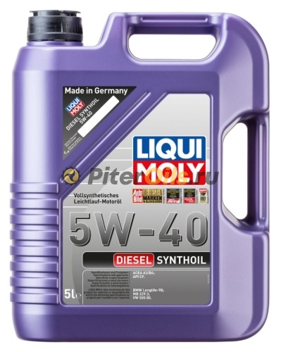 LIQUI MOLY Diesel Syntoil 5w40 (5л) 1927D +7520R